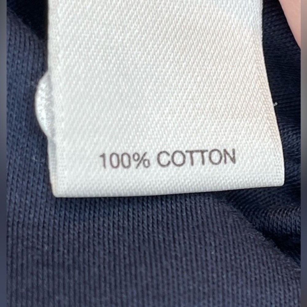 Murano Liquid Luxury Slim Fit Geometric Button Up Navy Blue Brown size M - Picture 8 of 13